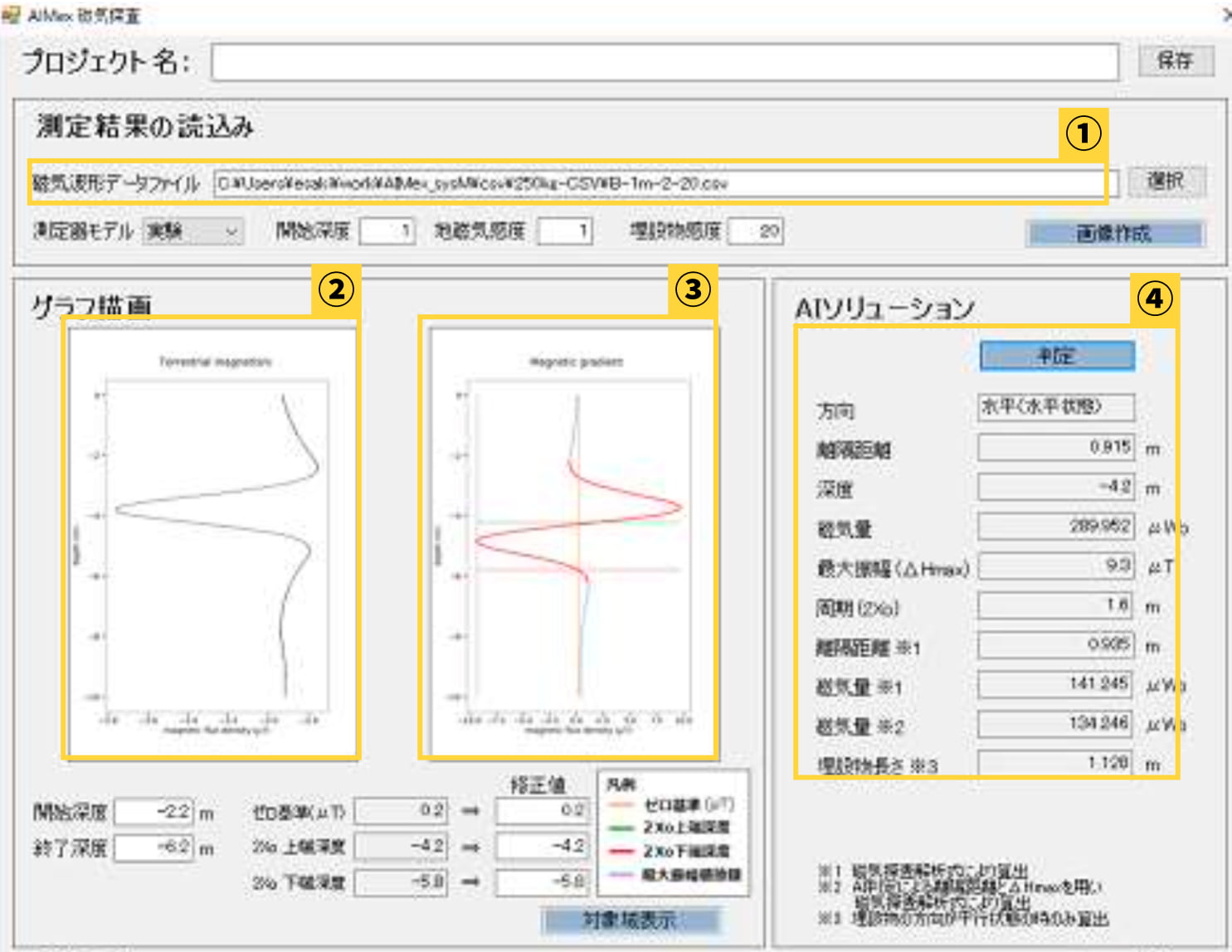 システムの実行画面 概要説明